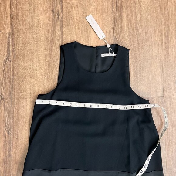 NEW Trina Turk Alaina Carmel Crepe Tiered Black Dress Sz 0 - Picture 8 of 15